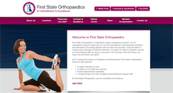 Desktop Screenshot of firststateortho.com